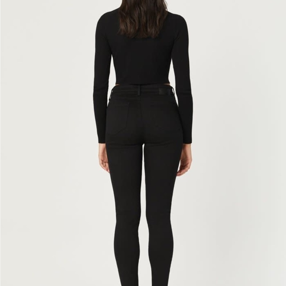 Mavi Scarlett super soft black skinny Jean denim